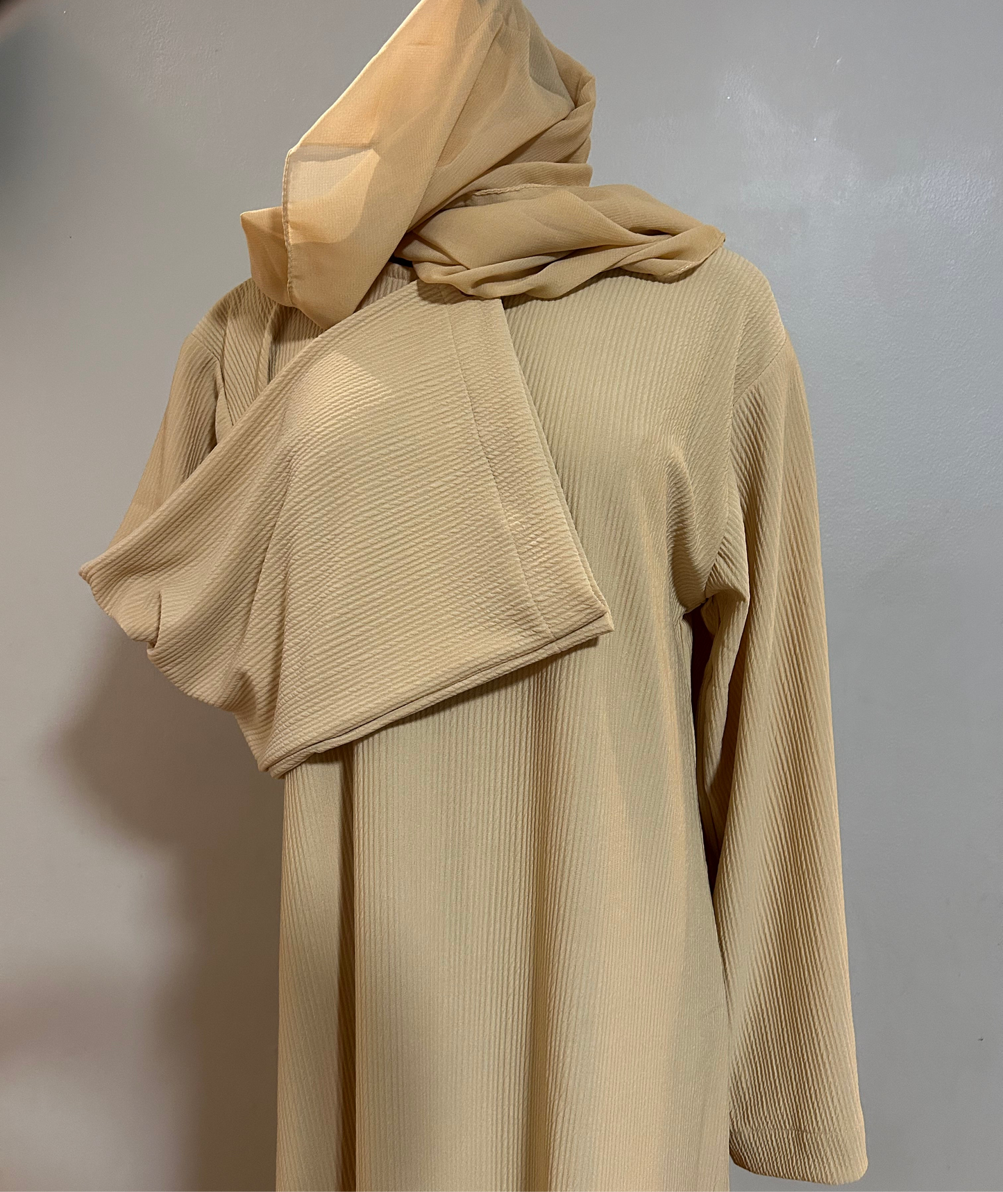 Butter corduroy abaya