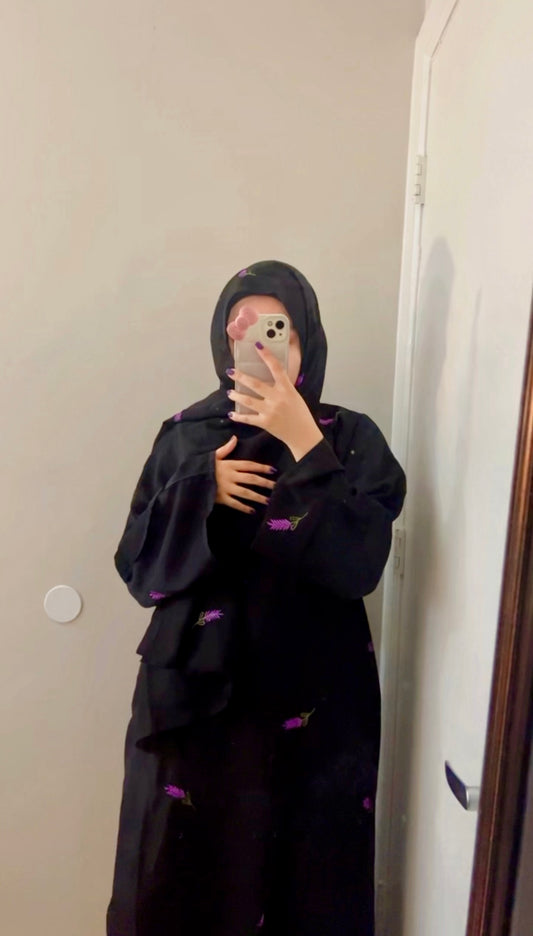 Nightfall Lavender abaya