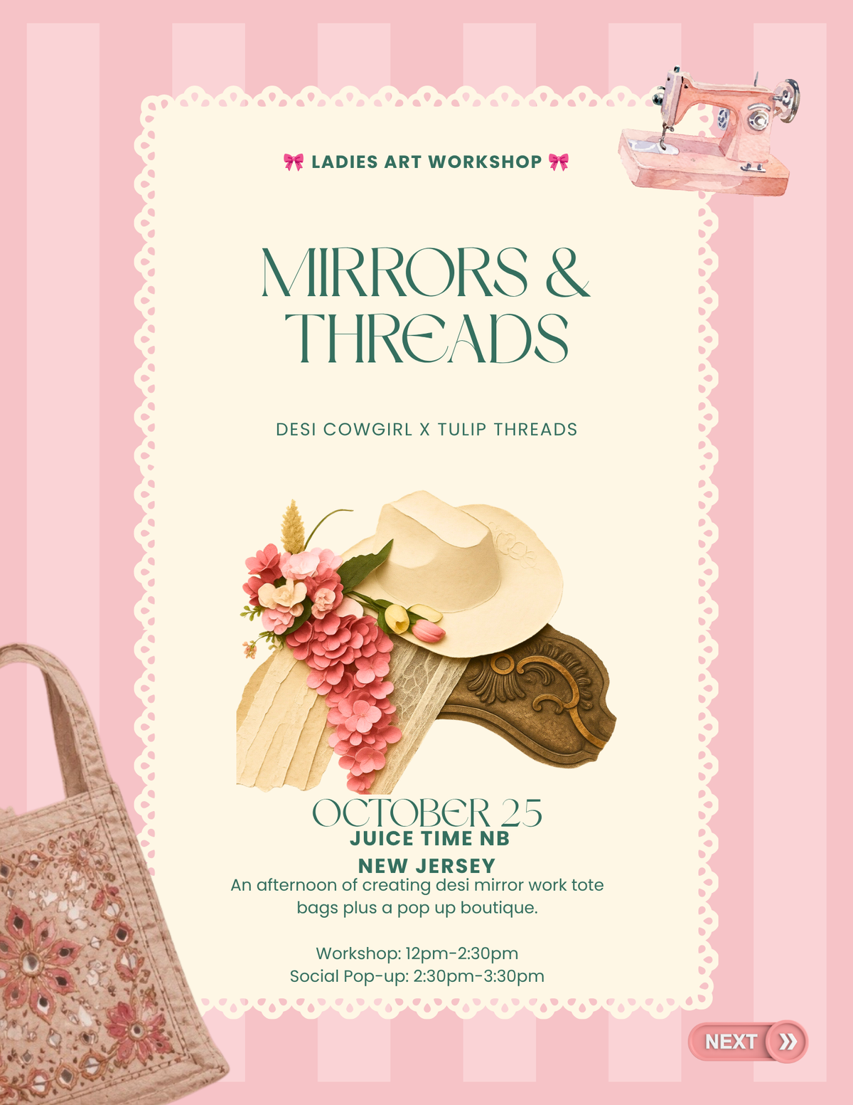 Mirrors & Threads Workshop Ticket