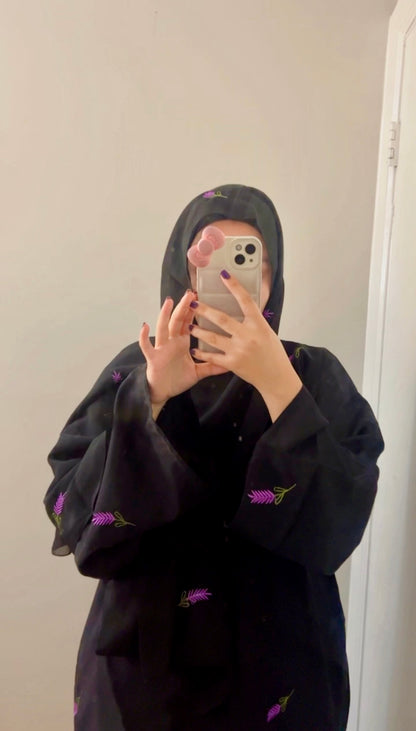 Nightfall Lavender abaya