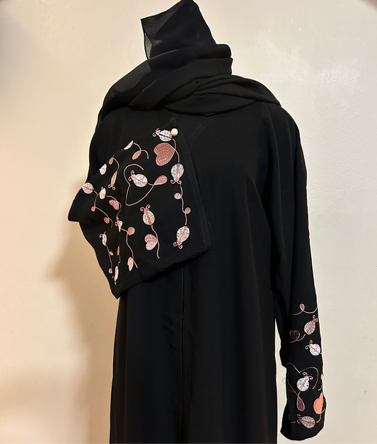 Pink lady bug abaya
