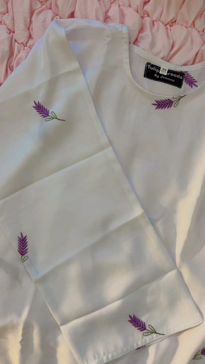 Moonlight lavender abaya