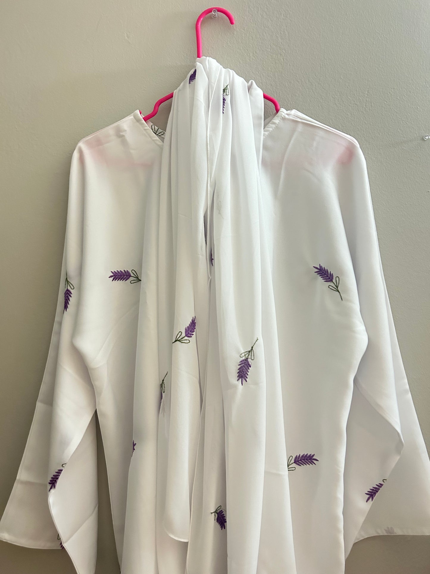 Moonlight lavender abaya