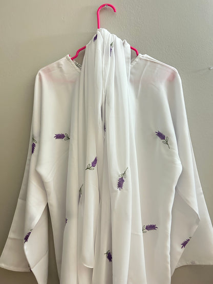 Moonlight lavender abaya